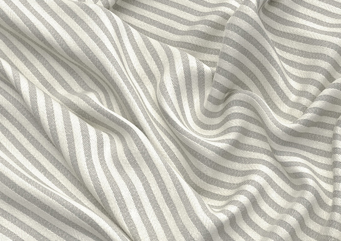 Emily Bond Oscar Stripe, Pebble - Roman Blind - Image 4